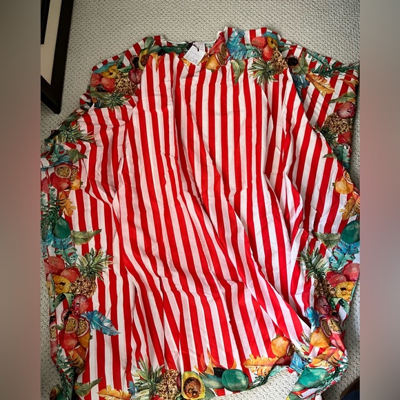 Beautiful Stella Jean Multi-color Cotton and Silk Kaftan - Picture 2 of 7